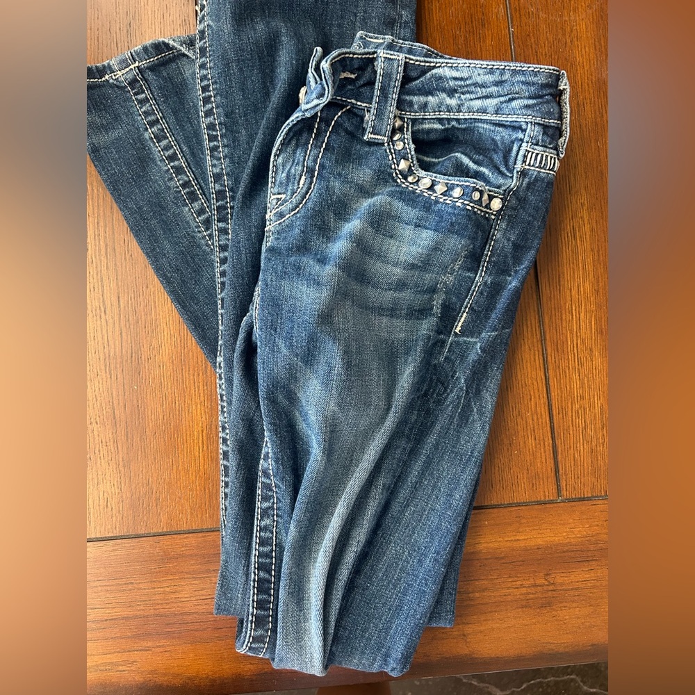 Miss Me Women's Boot Cut Jeans - Dark Blue
